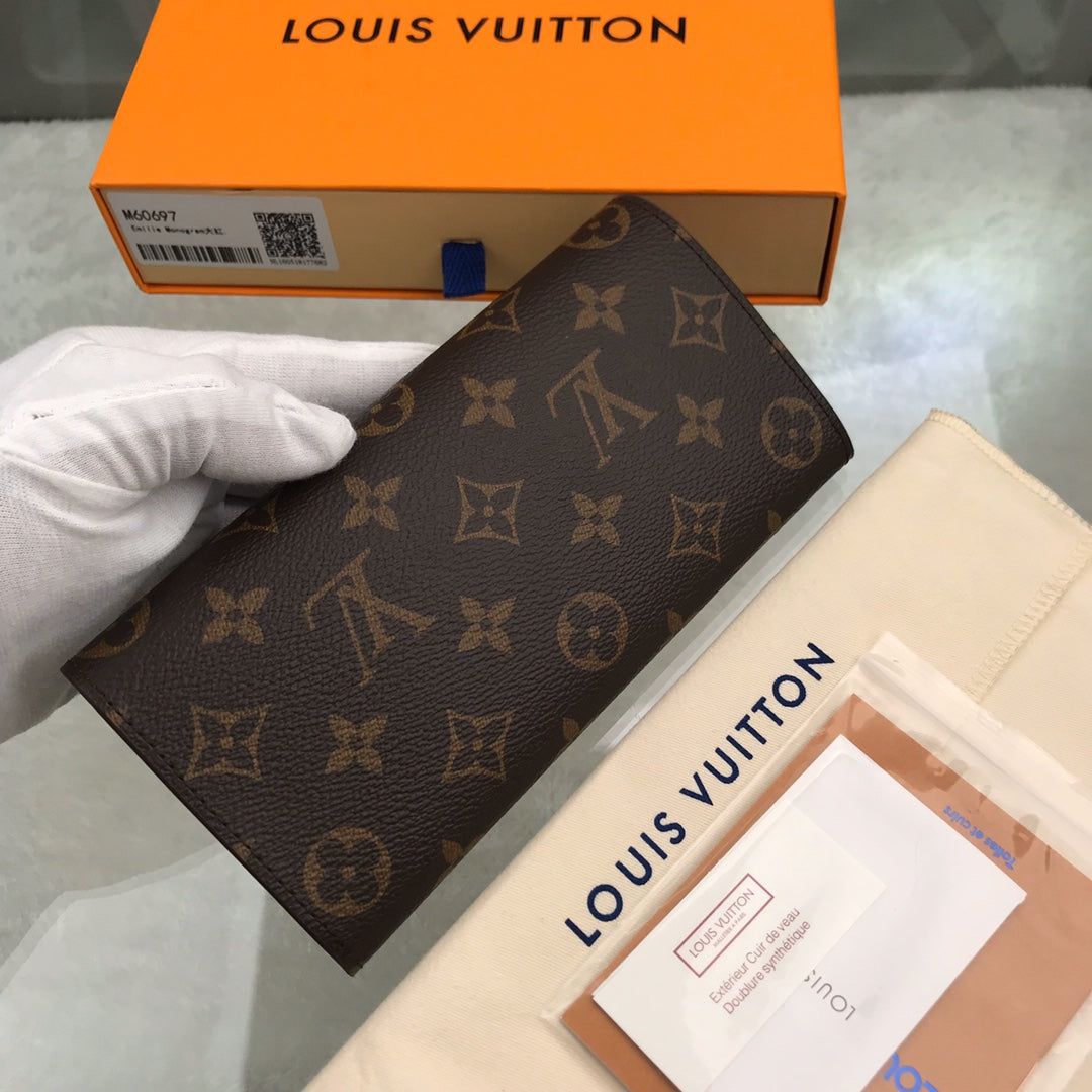 LV PORTAFOGLIO EMILIE ROSSO