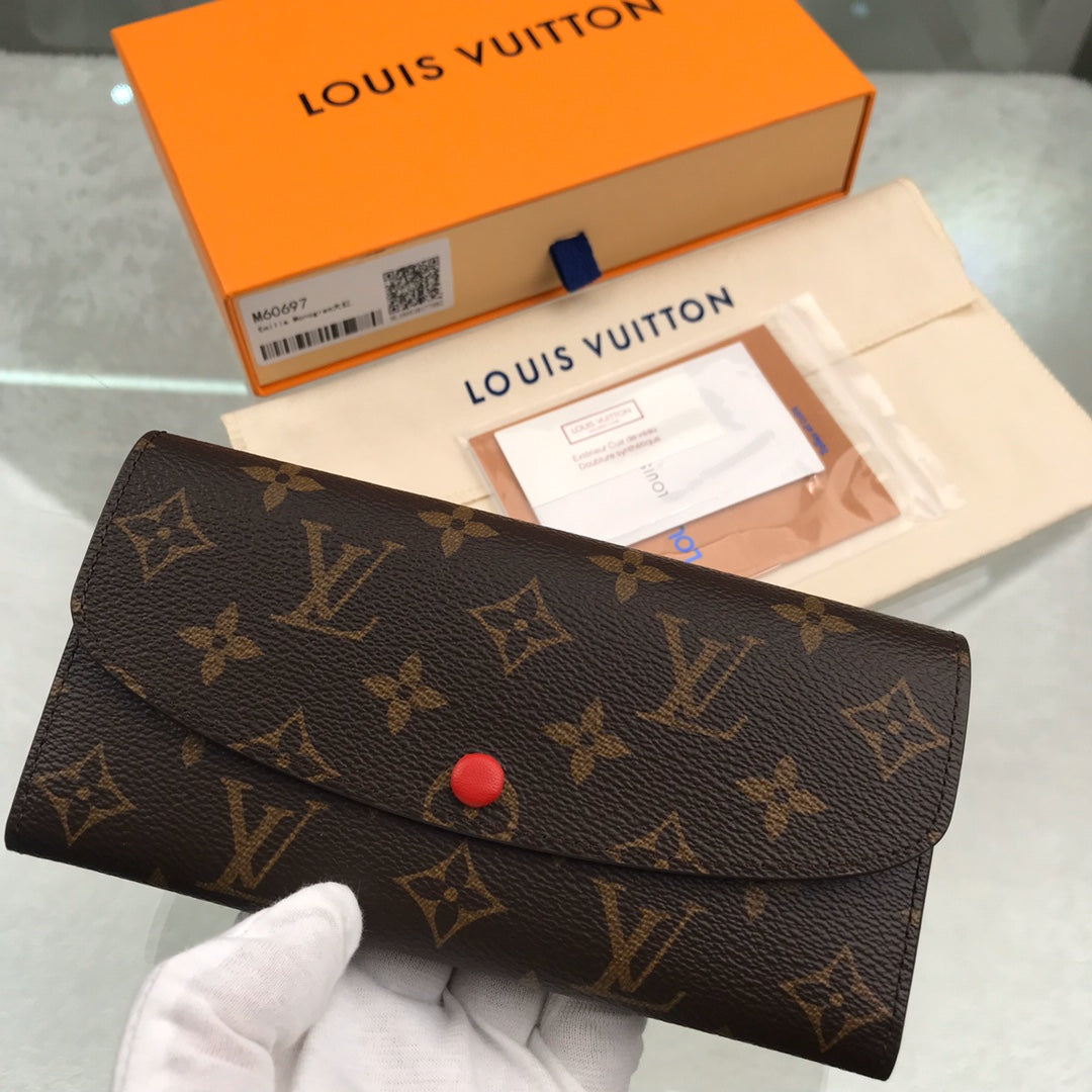 LV PORTAFOGLIO EMILIE ROSSO