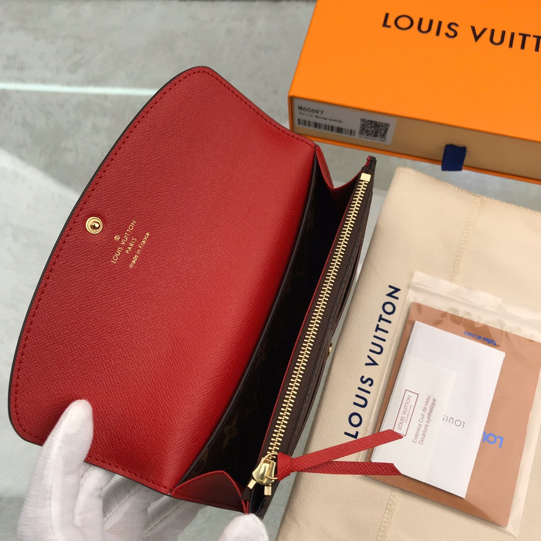 LV PORTAFOGLIO EMILIE ROSSO