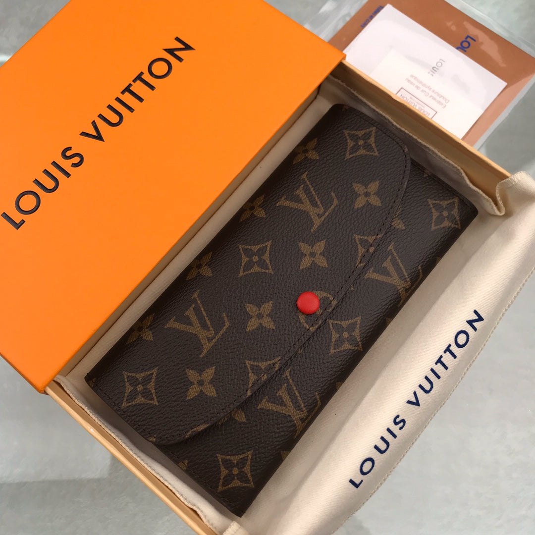 LV PORTAFOGLIO EMILIE ROSSO