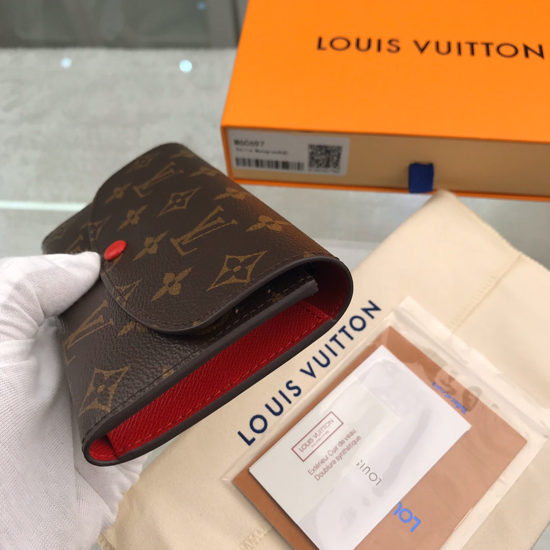 LV PORTAFOGLIO EMILIE ROSSO